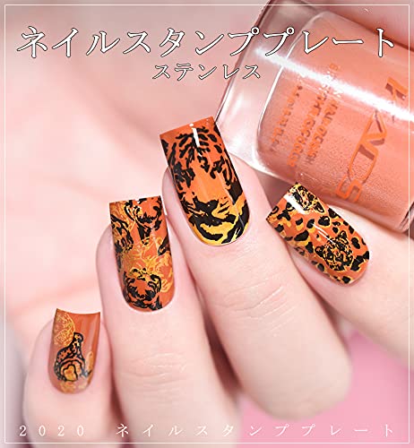 Amazon | KADS ネイルアートスタンピングプレート 猫/トラ/ライオン